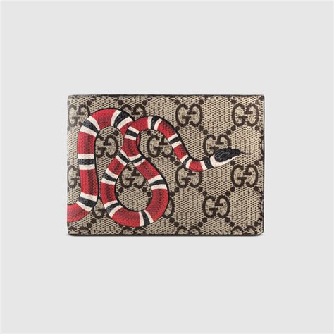 gucci supreme snake wallet|gucci wallet snake original.